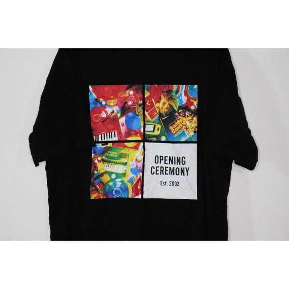 Opening Ceremony Mens Medium Boxes Print Spell Out T-Shirt N1106 - Picture 2 of 5